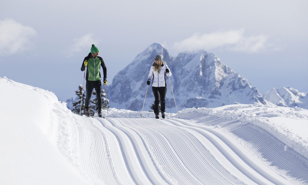 Cross-country skiing as a welcome alternative to skiing